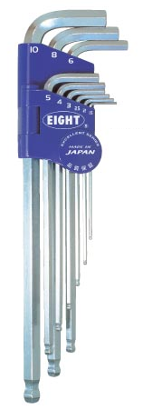 六角棒スパナ　テーパーヘッド 2段式ホルダーセットTLS-9N