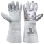 Heat-resistant and heat-insulating product Aluminum-coated leather gloves A8501-7