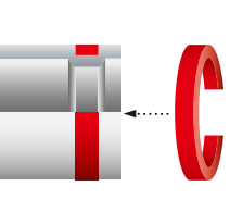 ハウジングゴムリング取付時補助具　手間カカラーズ
