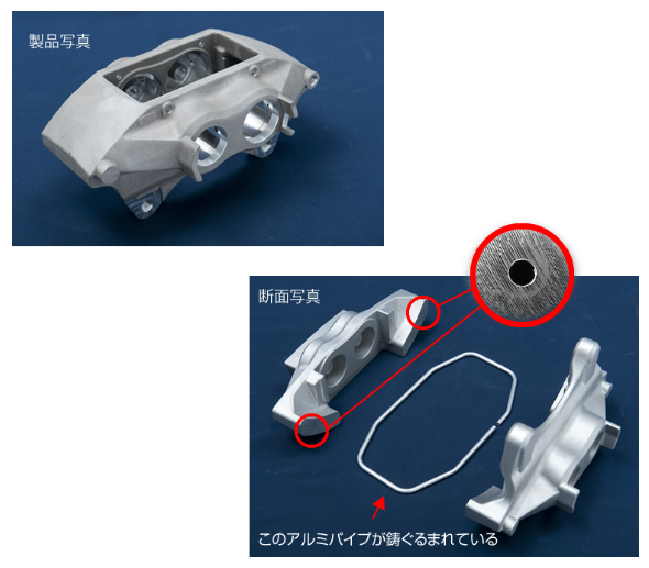 鋳包み工法（パイプ鋳包み）