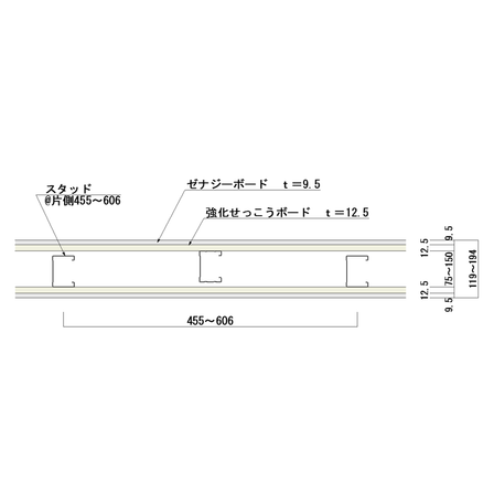 耐火遮音壁「ゼナジーウォール12C」1.png