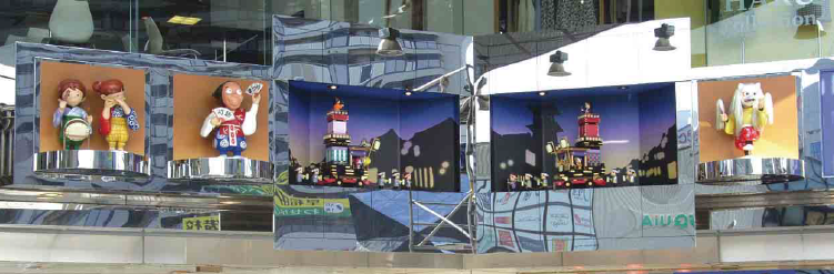 ≪からくり時計≫　商業施設　ホテル　公共施設　広場　音楽　人形