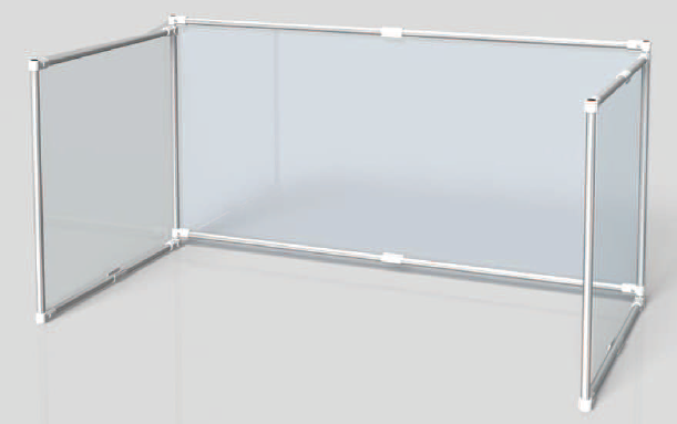 間仕切りパイプシステム スリム