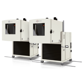 Vibration test device integrated constant temperature and humidity test chamber