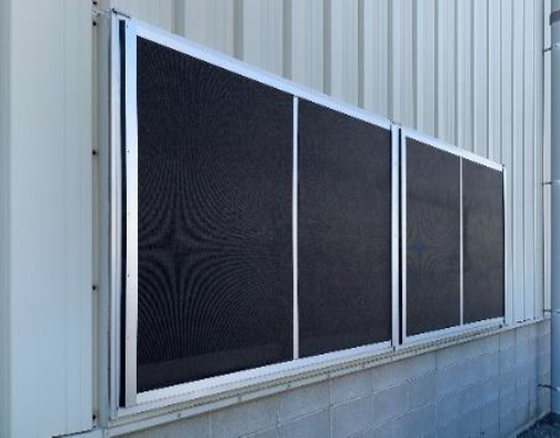 【高性能多目的遮熱シート施工事例】食品工場防虫・防鳥・熱除け対策