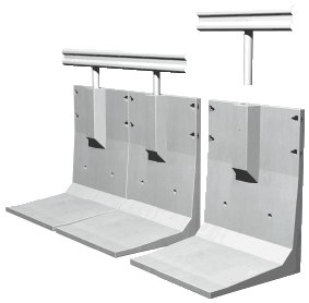 車両用防護柵基礎付L型擁壁『SL-G』