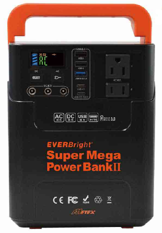 スーパーメガパワーバンクII＋40Wソーラーパネル