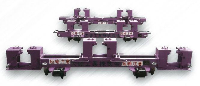 牽引式レール交換機