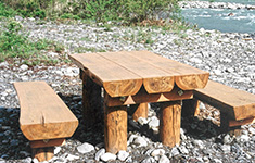 木材加工事例『ベンチ』