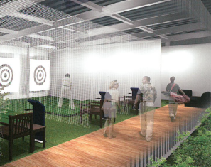 施設ソリューション『インドアゴルフ練習場』