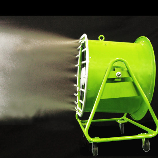 もやジェット ミストとファンで広範囲に暑気対策 ミスト噴霧送風機