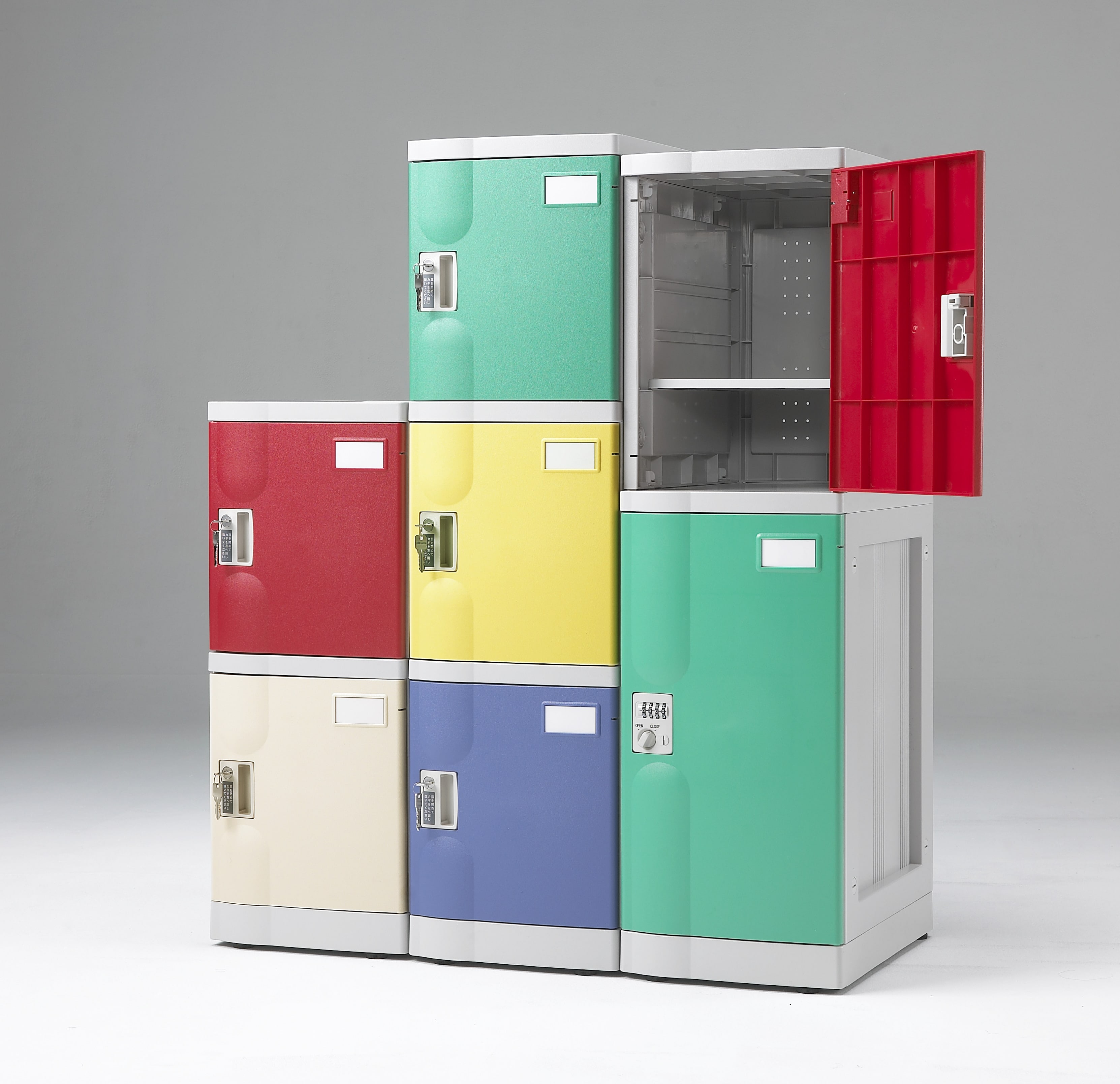 樹脂製簡易組立式ロッカー『プラボック