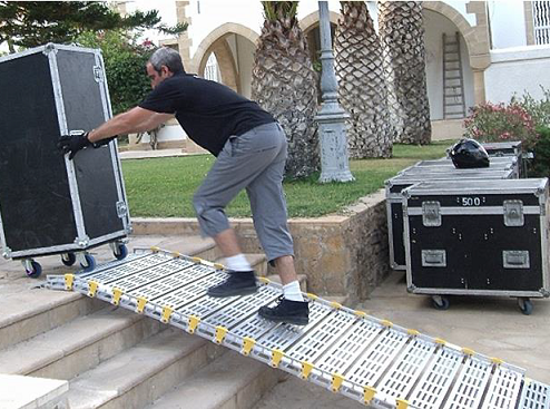 巻き取り式段差解消スロープ／レンタル