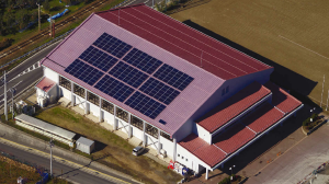 【設置事例】長野県須坂市 北部体育館　太陽光発電所