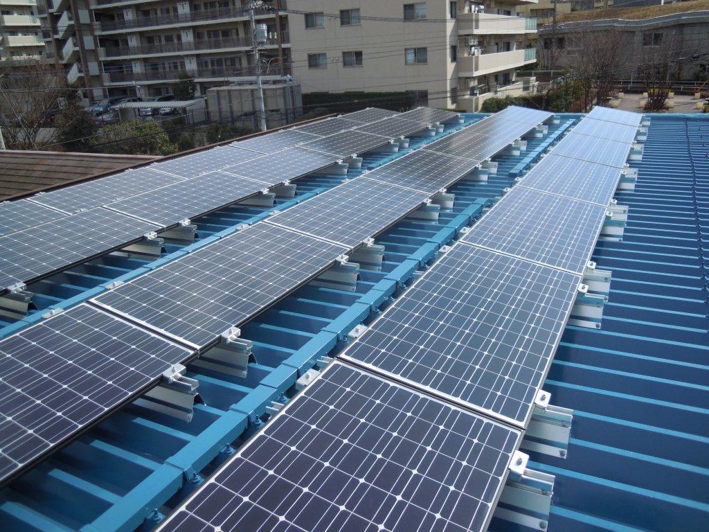 Solar Rooftop Plate Folded plate roof, solar power generation, Trina Solar, construction ...