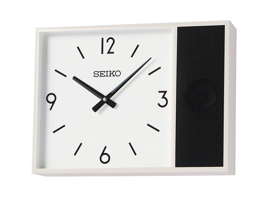 電気子時計　四角型 ≪子時計≫ 屋内 両面吊下型 学校 オフィス 病院 四角 セイコータイム