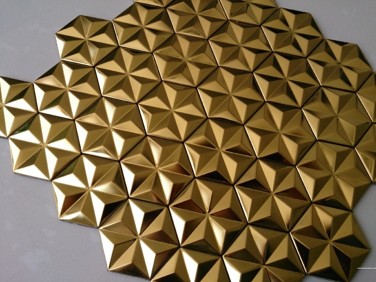 3D装飾メタリックモザイクタイル「Hexagon」 | レージェンシー