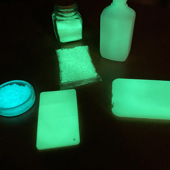 高輝度蓄光ペレット『PLC-Pシリーズ』LED照明対応！ | 旭電通