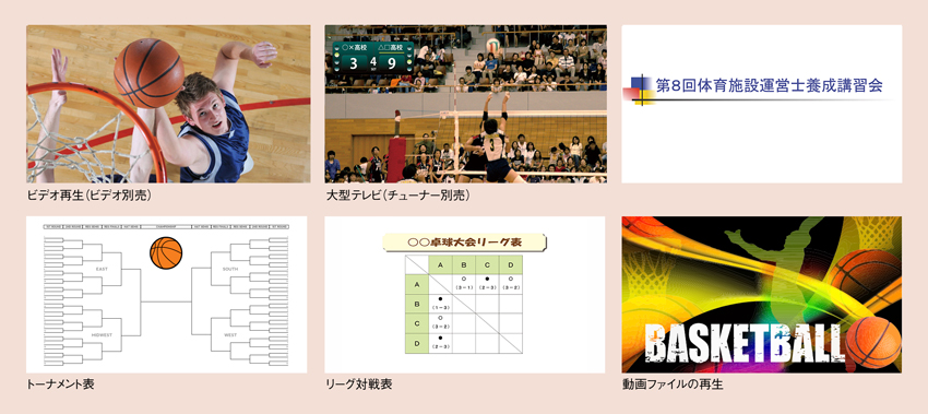 ≪多目的競技表示システム≫ バスケ バレー スコア 得点表示盤