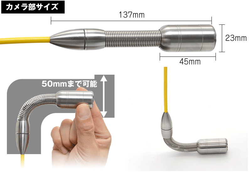 サンコー 配管用内視鏡スコープpremier20Mメーターカウンター付き CARPSCA21 /l 配管用内視鏡スコープpremier20Mメーターカウンター付き | THANKO