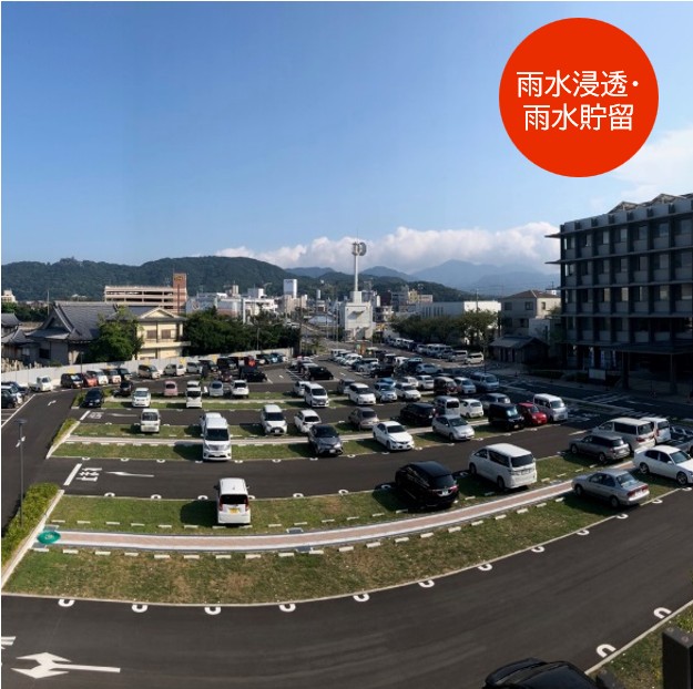 路盤層一体型駐車場緑化工法『タフタフパーク』 | 日本植生 - Powered